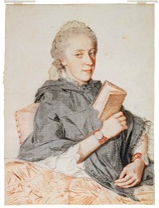 Liotard - Portrait de Marie Anna (Marianne), archiduchesse d'Autriche, future abbesse à Prague (1738-1789), 1762, 1947-0036. Free illustration for personal and commercial use.