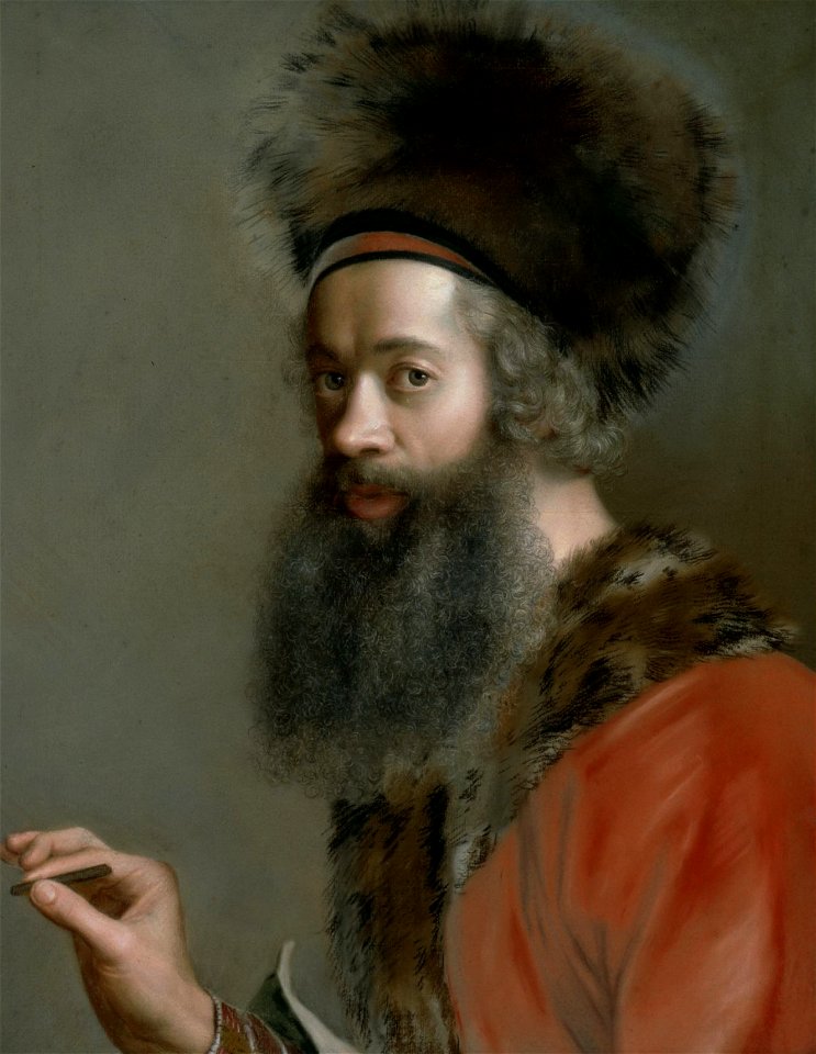 Jean-Etienne Liotard - Selbstbildnis in türkischer Tracht (ca. 1746)