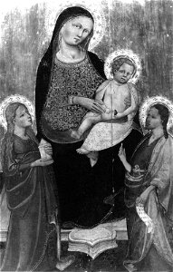 Lippo d'Andrea di Lippo - Virgin and Child with Saints Mary Magdalen and John the Baptist - 03.564 - Museum of Fine Arts