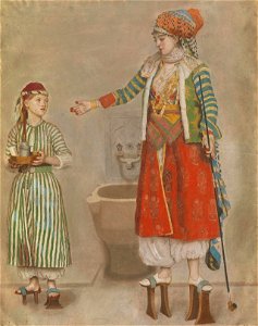 Liotard - Türkische Dame mit Mädchen, OR 275