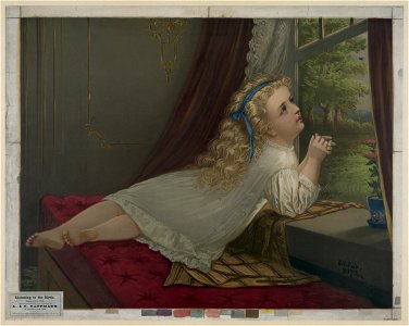 Listening to the birds - original by G.G. Fish 1872 ; chromo-lithographed and published by A. & C. Kaufmann, 366 Broadway, New York. LCCN2012648818