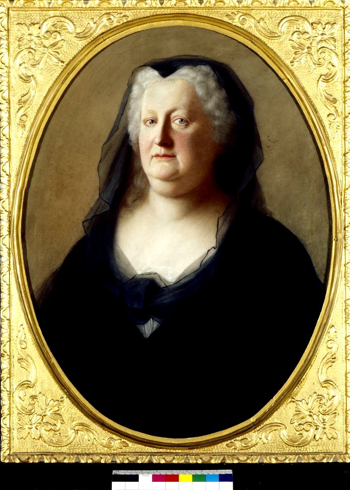 Liotard - Porträt der Kaiserin Elisabeth Christine, Mutter Maria Theresias (1691-1750), geb. Prinzessin von Braunschweig-Wolfenbüttel, KK 11656