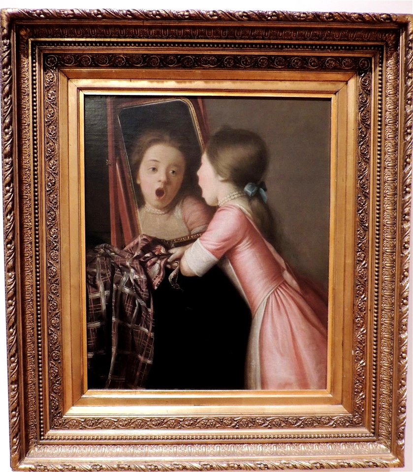 Liotard - Young Girl Singing into a Mirror