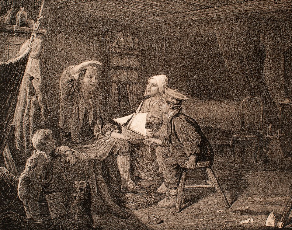 Litografi - Sjöhistoriska museet - SB 304