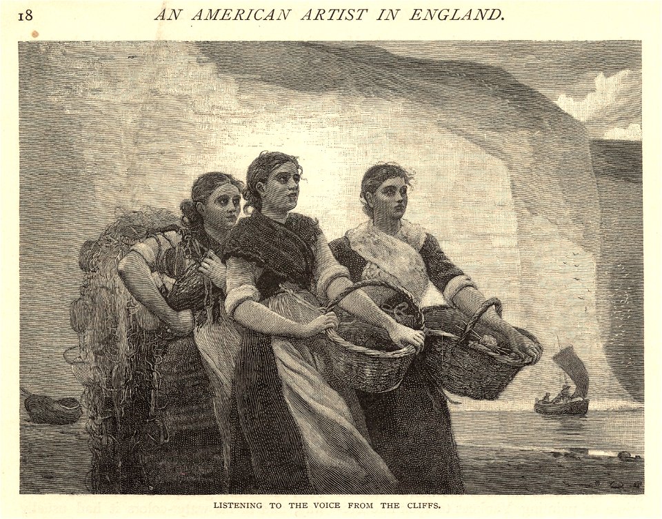Listening to the voice from the cliffs (Boston Public Library)