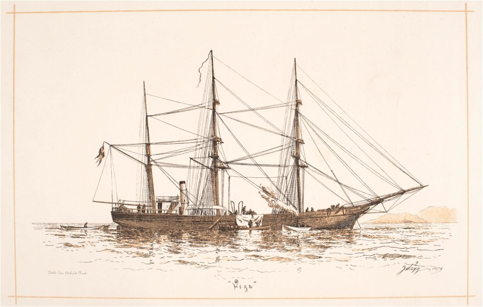 Litografi - Sjöhistoriska museet - OB 217