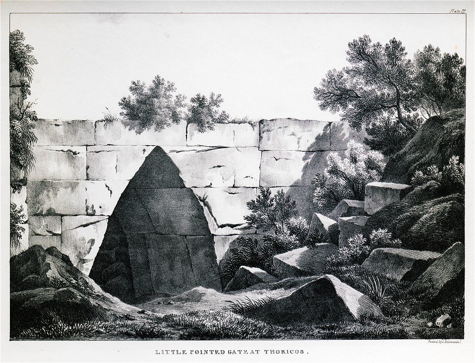 Little pointed gate at Thoricos - Dodwell Edward - 1834