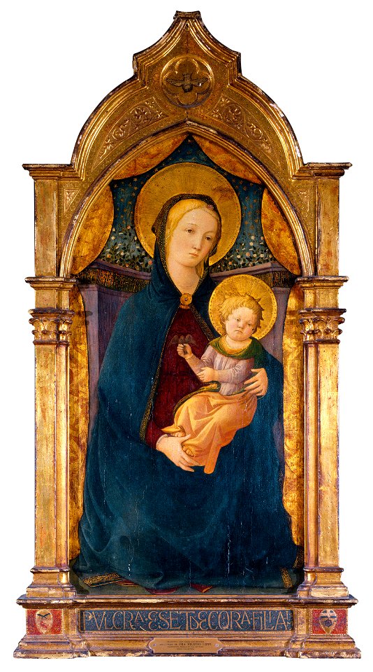 Lippi, Fra Filippo; Follower of - Madonna and Child Enthroned, circa 1440 - circa 1450s, 61.66