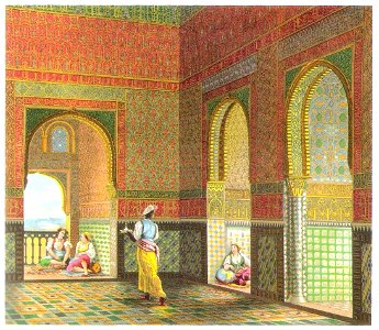Litografía. Alhambra