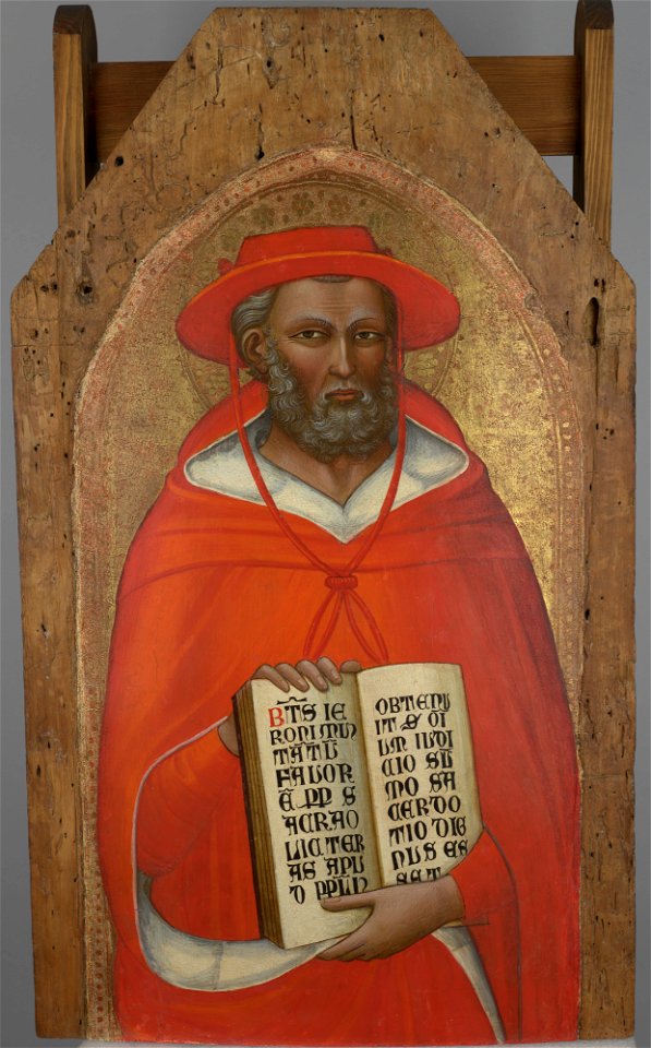 Lippo d'Andrea (fl. 1395-1442) - Saint Jerome (obeverse), Saint Nicholas of Tolentino (reverse) - MNK XII-189-a-b - National Museum Kraków