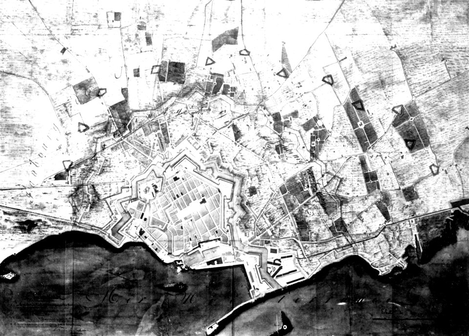 Livorno map of the town (1809) by Génie militaire 02