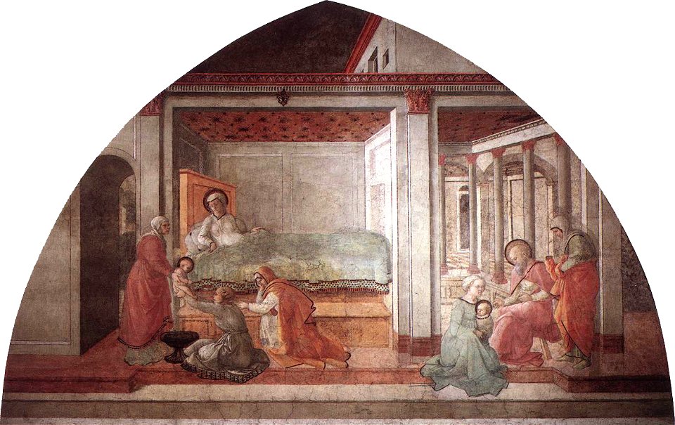 Lippi, prato, nascita del battista e imposizione del nome