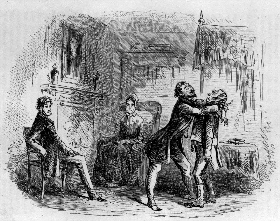 Little Dorrit - Mr. Flintwinch receives the embrace of friendship