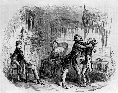 Little Dorrit - Mr. Flintwinch receives the embrace of friendship