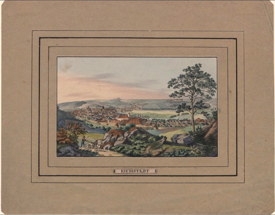 Litho - Eichstätt - um 1828