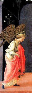 Lippi, annunciazione della frick collection, angelo