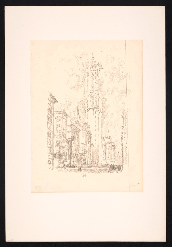 Lithographs of New York in 1904 drawn by Joseph Pennell. No. 12, The Times Building - J. Pennell. LCCN2012648929