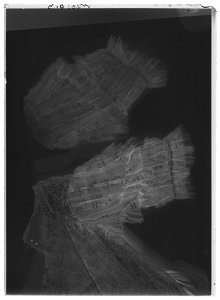 Liv till kröningsklänning, en s k robe de cour, Sofia Magdalena, 1772 - Livrustkammaren - 61707-negative