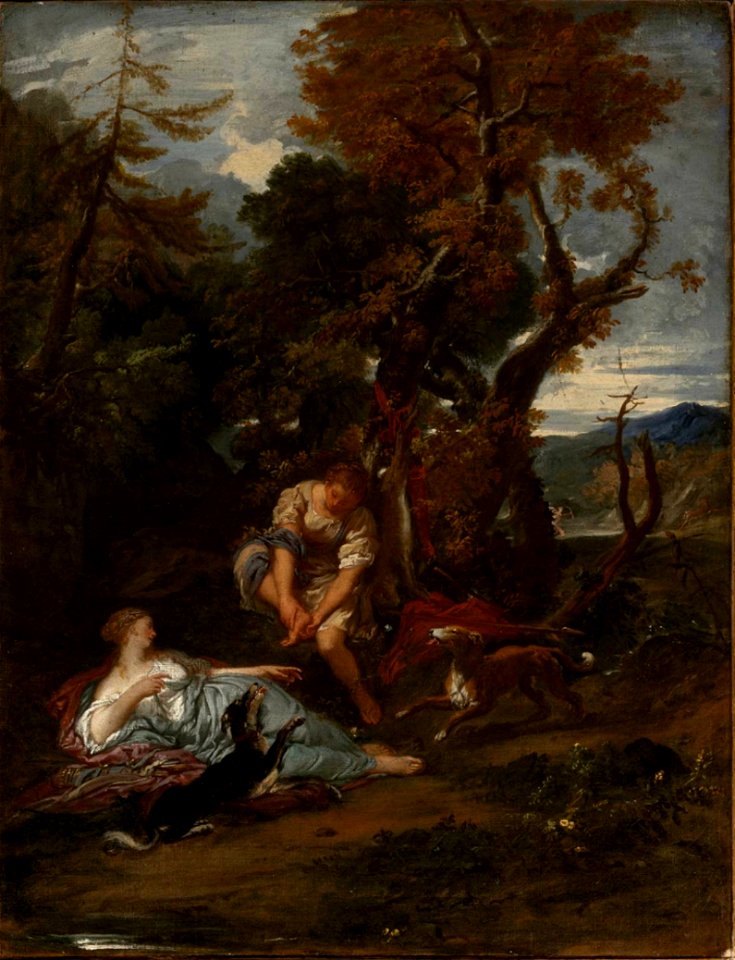 Livio Mehus - Huntresses Resting