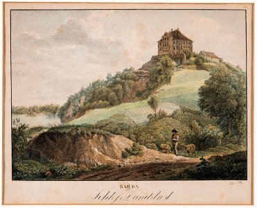 Litho - Schloss Landstrost - Kunike - Alt