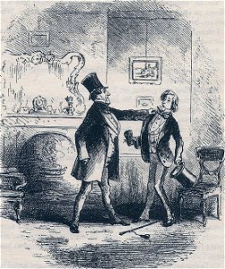 Little Dorrit, Reception of a old friend, by Phiz