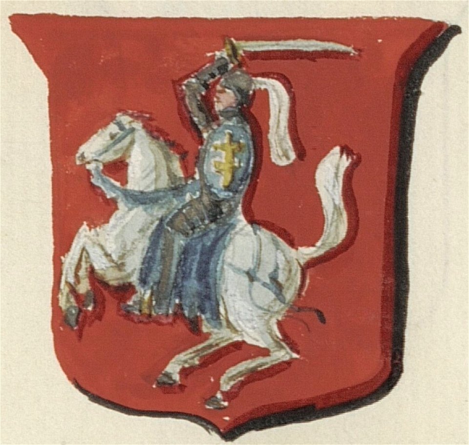 Lithuanian Vytis (Waikymas) with the Double Cross of the Jagiellonian dynasty, used by the Jagiellonians