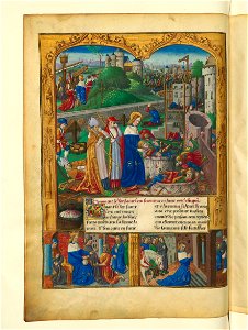 Livre des faiz monseigneur saint Loys - BNF Fr2829 f49v (massacre des chrétiens à Acre)