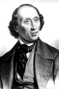 Litho - Portrait des Hans Christian Andersen