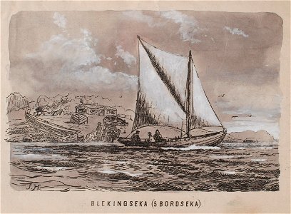 Litografi - Sjöhistoriska museet - SB 1003