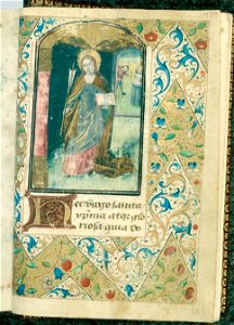 Livre d'heures à l'usage de Rome - BM Autun S191 f187 (Sainte Christine)