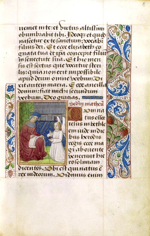 Livro de Horas, segundo o costume de Roma (séc. XV) - P 017 (Quatro Evangelhos)
