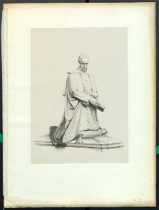 Litografia della tomba di Antonio Rosmini, ante 1898 - Accademia delle Scienze di Torino - Ritratti 0151