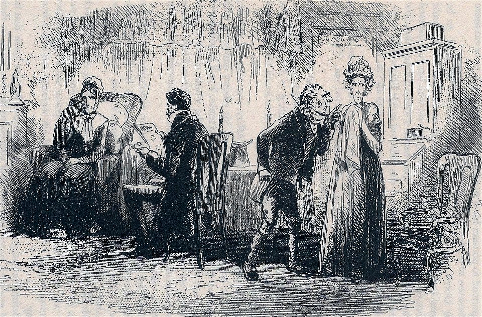 Little Dorrit, Musing and dreaming, by Phiz
