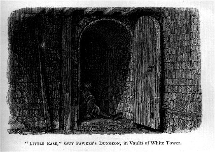 Little Ease, Guy Fawkes's Dungeon, in Vaults of White Tower - Memorials of the Tower of London