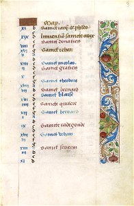 Livro de Horas, segundo o costume de Roma (séc. XV) - P 005 (Maio)