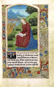 Livro de Horas, segundo o costume de Roma (séc. XV) - P 013 (São João Evangelista)