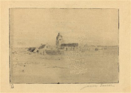 Little View of Mariakerke, print by James Ensor, 1887, Prints Department, Royal Library of Belgium, S. IV 84694