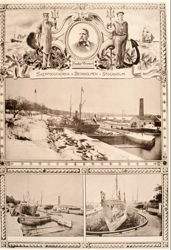 Litografi - Sjöhistoriska museet - SB 283