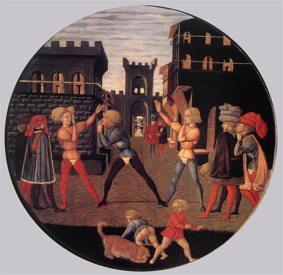 Lo Scheggia - Game of Civettino (a Birth Salver) - WGA20984