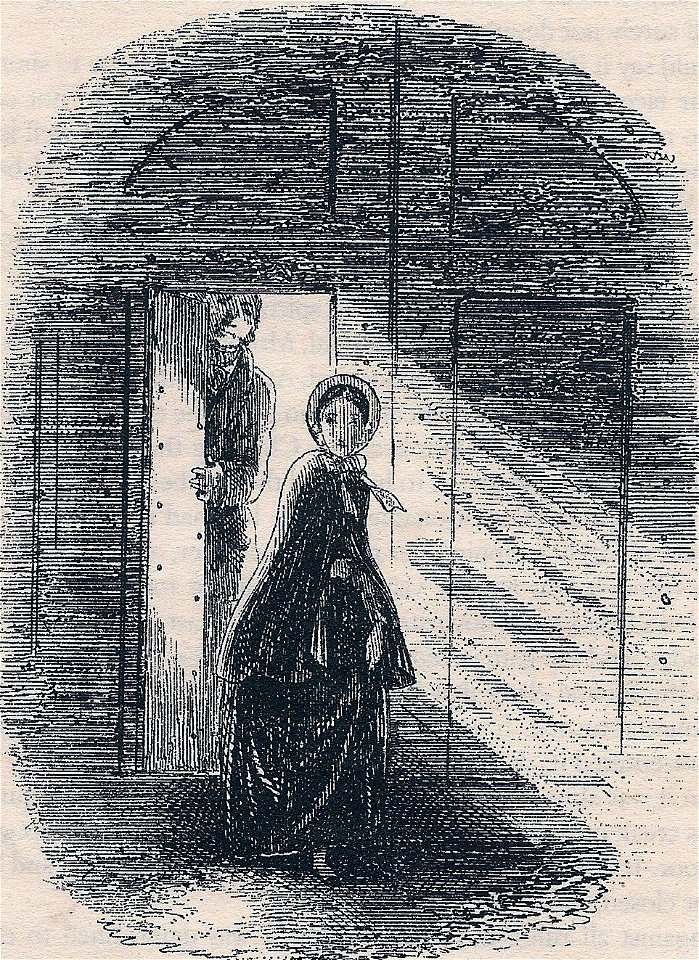 Little Dorrit, Little Dorrit leaving the Marshalsea, by Phiz