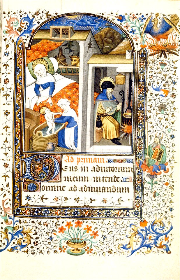 Livre d'heures - British Lib Add18192 f52 - Nativity