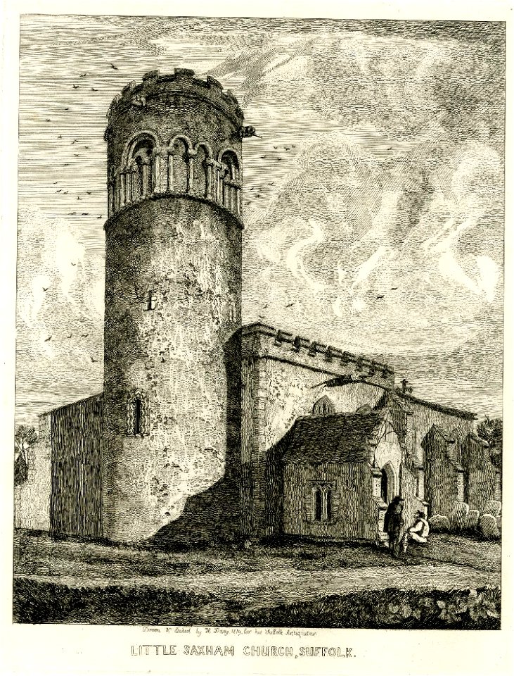 Little Saxham Church Suffolk by Henry Davy