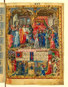 Livre des faiz monseigneur saint Loys - BNF Fr2829 f3r (dédicace)