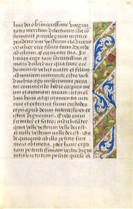 Livro de Horas, segundo o costume de Roma (séc. XV) - P 027 (Orações à Virgem Maria)