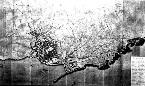 Livorno map of the town (1809) by Génie militaire 01