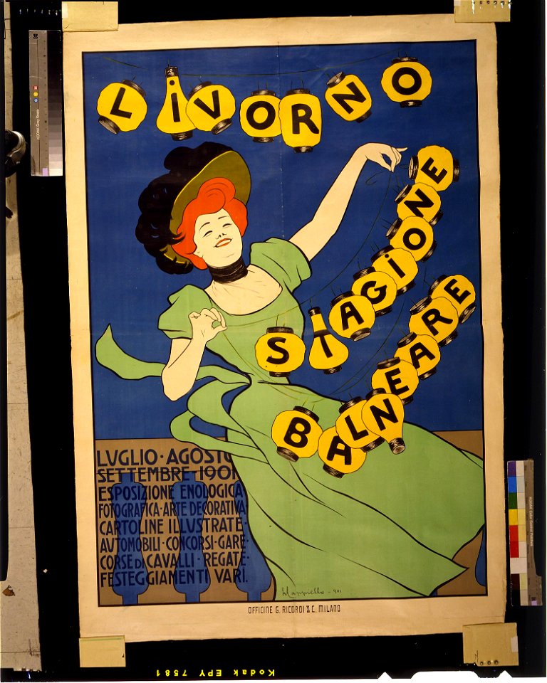 Livorno stagione balneare - L. Cappiello - (1)901. LCCN2004665780