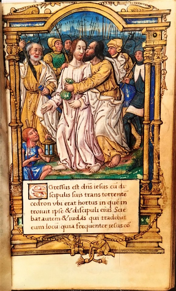 Livre d'heures de 1512 coll.part. f11r (arrestation du Christ)