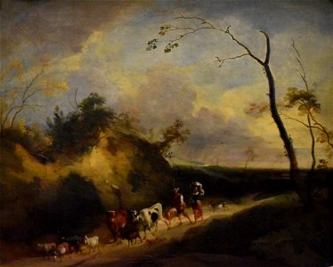 Lodewijk de Vadder - Paysage avec figures et animaux 02
