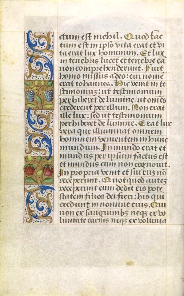 Livro de Horas, segundo o costume de Roma (séc. XV) - P 014 (Quatro Evangelhos)