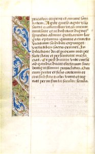 Livro de Horas, segundo o costume de Roma (séc. XV) - P 028 (Orações à Virgem Maria)